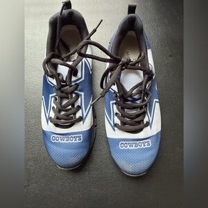 Blue and White Cowboys Sneakers